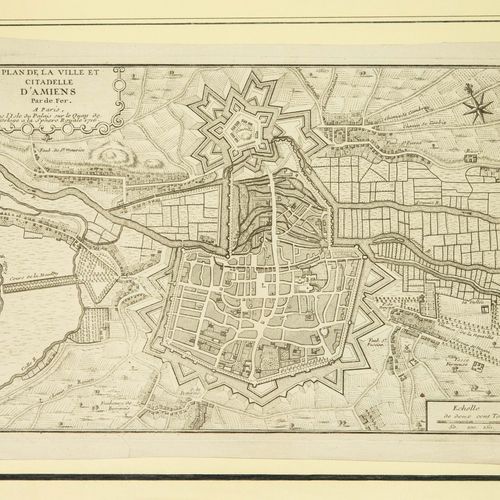 SOMME. 1716. « Plan de la Ville d’AMIENS par Nicolas de FER. À Paris, dans l’Ile&hellip;