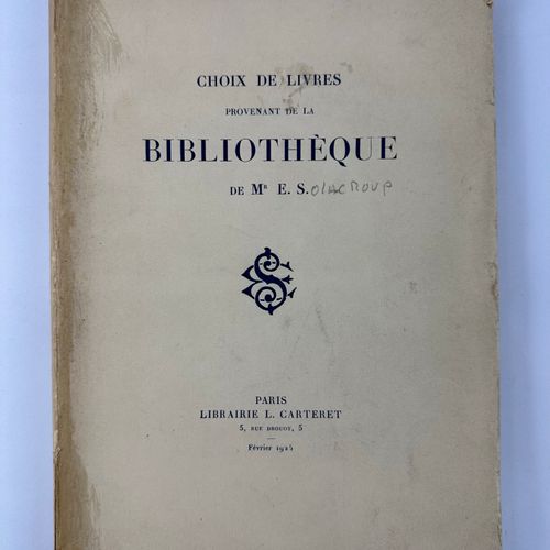 Null Reunión de dos catálogos: BETHMANN BARON DE: CATALOGUE DE LA BIBLIOTHEQUE D&hellip;