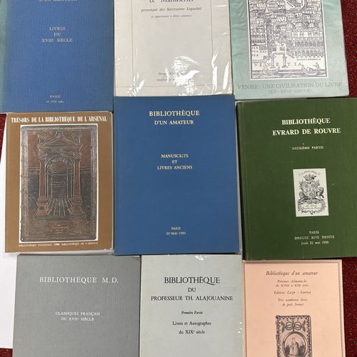 Null Réunion de 10 catalogues: 
1/CATALOGUE DE LA BIBLIOTHEQUE DE M. GEORGES AND&hellip;