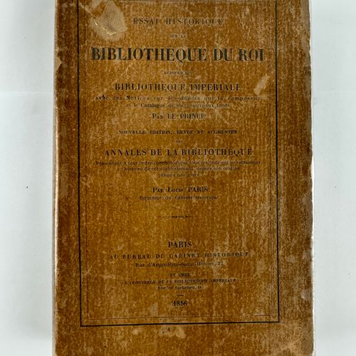 Null 1848 PONT DE VESLE CATALOGUE DE BIBLIOTHEQUE Techner In-8 broché (dos manqu&hellip;