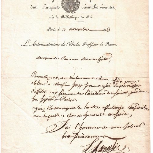 Null LANGLÈS (Louis Mathieu) Péronne 1763-1824；东方学家，学院成员--"École Royale et spéci&hellip;