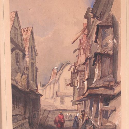 Null Ecole Fin XIXème siècle

"Rue animée"

Aquarelle et gouache, signée du mono&hellip;