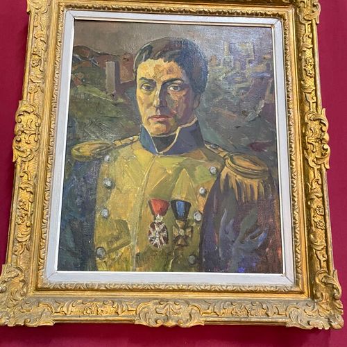 Null Ecole Moderne 

"Portrait de militaire"

Huile sur toile 

72 x 58,5 cm