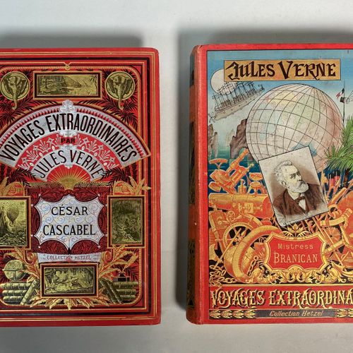 Jules VERNE, Voyages extraordinaires, collection Hetzel : 
 César Casabel, couve&hellip;