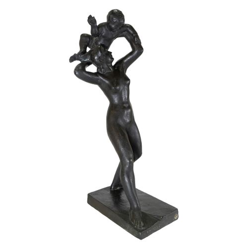 Null 伊诺森西奥-索里亚诺-蒙塔古特（塔拉戈纳州安波斯塔，1893-1979）。

孕妇。

古铜色的雕塑。签名。

74 x 19 x 29 厘米。