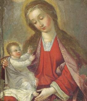 École Flamande du XVIIe siècle «Vierge à l'enfant» Huile sur cuivre (usures et r&hellip;