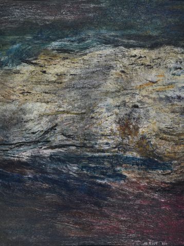 米歇尔 比奥特 (1936 2020) 
"夜曲"。2010 
裱在纸板上的布面油画，右下方有签名和日期，背面有标题 
54x42厘米，正在观看