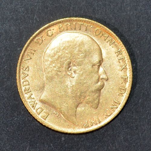 Null Un demi-souverain Edouard VII en or jaune 1905