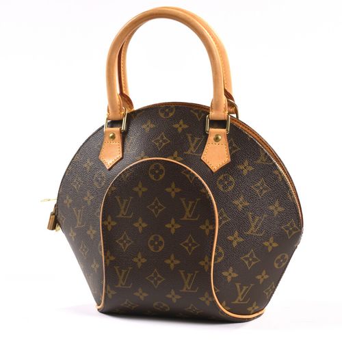 Null LOUIS VUITTON. 

Sac Ellipse porté main en toile monogram et cuir naturel, &hellip;