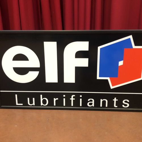 单面照明标志（灯箱） ELF LUBRIFIANTS 52X99X16
