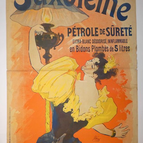 Jules CHERET (1836 1932) « Saxoléine, Pétrole de Sûreté ». Imprimerie Chaix (Ate&hellip;