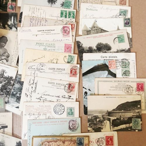 Null 1 boite de 230 cartes postales début XXe Afrique française, états unis, sui&hellip;