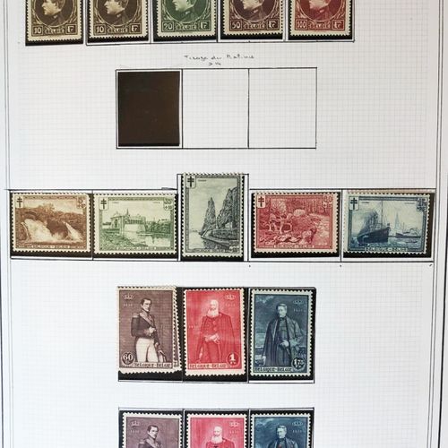 Null 1 album yvert cuir ancien Belgique 1850 à 1986 carnets, colis postaux, télé&hellip;