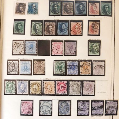 Null 1 album yvert cuir ancien Belgique 1850 à 1986 carnets, colis postaux, télé&hellip;