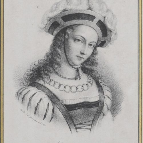Null Emile BAILLARD, d'après 

Portrait de Jeanne d'Arc

Lithographie en noir pa&hellip;