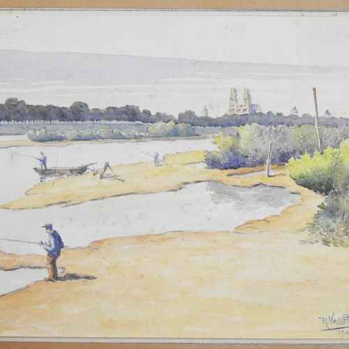 Null Roger VALETTE (1874-1956)

Vue des bors de Loire

Aquarelle en feuille sign&hellip;