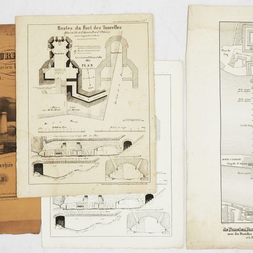 Null [Orléans] lot de trois plans anciens comprenant Plan générale des voies rom&hellip;