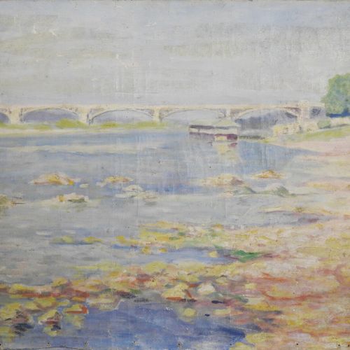 Null Ecole ORLEANAISE du XXe siècle

Le Pont-Royal sur la Loire

Huile sur toile&hellip;
