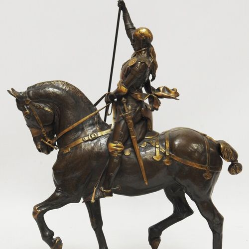 Null Emmanuel FREMIET (1824-1910)

Jeanne d'Arc à cheval

Groupe en bronze à pat&hellip;