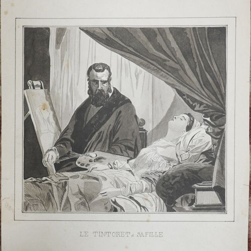 Null Léon COIGNET, d'après

Le Tintoret peignant sa fille morte

Lavis d'encre

&hellip;