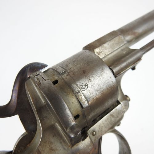 Null BELGIQUE. Revolver à broche système LEFAUCHEUX, carcasse en acier, canon ro&hellip;