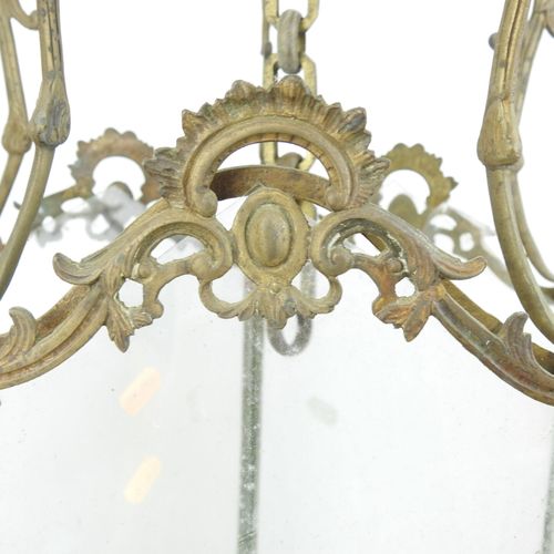Null Lanterna pentagonale in bronzo dorato e traforato. Stile Luigi XV. Altezza:&hellip;