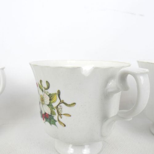 Null A LIMOGES porcelain LEGUMIER, white enameled, decorated with garlands enhan&hellip;