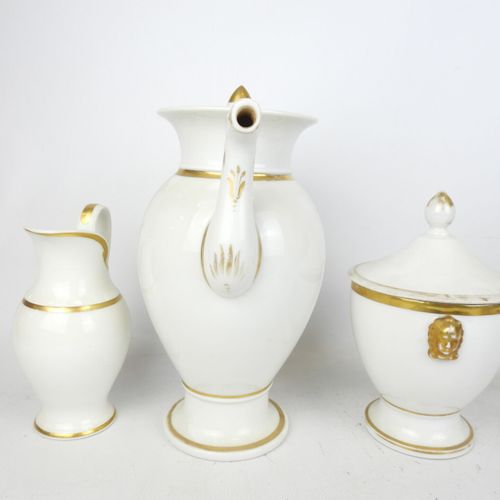 Null A LIMOGES porcelain LEGUMIER, white enameled, decorated with garlands enhan&hellip;
