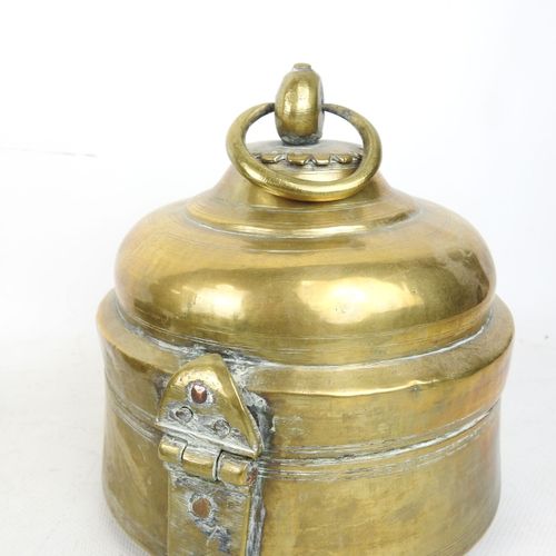 Null INDIA: Caja de cobre para chapati y caja de despensa con tres compartimento&hellip;