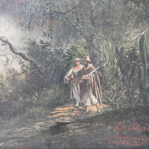 Null Ernest CHARTON THIESSEN DE TREVILLE (1816, Sens -1877, Buenos Aires): Vue g&hellip;