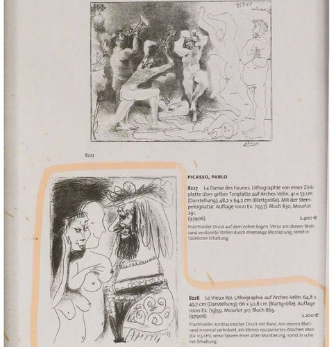 Pablo Picasso (1881-1973) Le vieux roi, 1959 litografia originale, cm 64x49, fir&hellip;