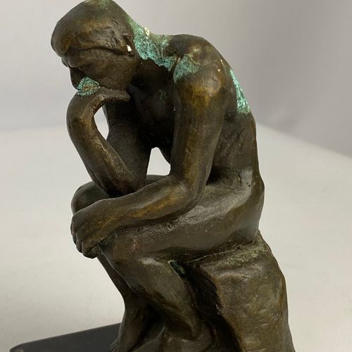 Null 
D'après RODIN. Le baiser et le penseur Deux reproductions en bronze (oxyda&hellip;