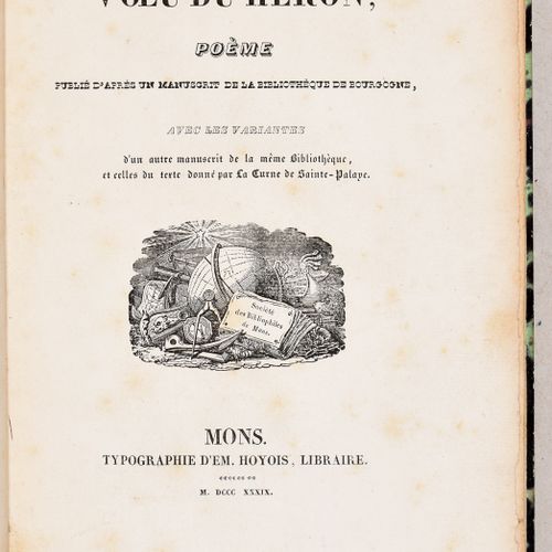 Null [COURT, Gaston de le] "Société des bibliophiles belges séant à Mons. Compte&hellip;