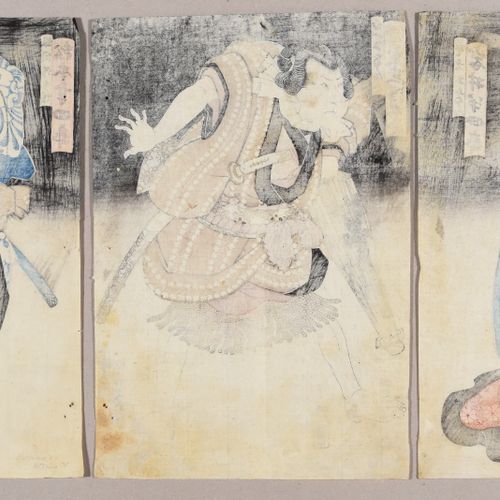 Utagawa Kunisada I UTAGAWA KUNISADA I (Toyokuni III) (1786-1864) 演员松本光四郎五世、岩井寒四郎&hellip;