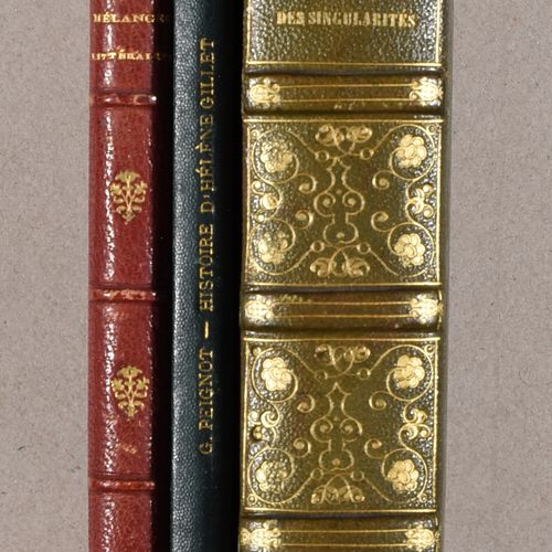 Null PEIGNOT, Gabriel 3 first editions, one with a letter to Renier Chalon. Dijo&hellip;