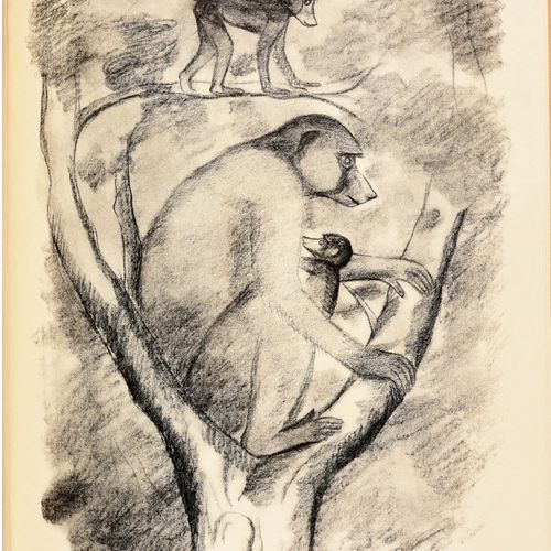 Hernández, Mateo ÉSOPE寓言选》。马特奥-埃尔南德斯（Mateo Hernández）原创石版画。(Paris Ph. Gonin 1934&hellip;