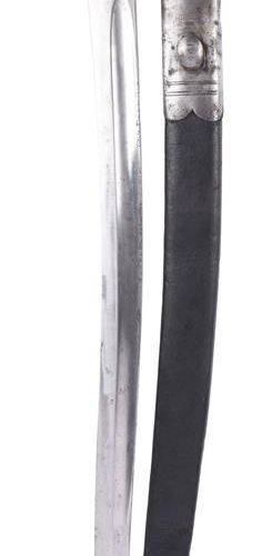 Null A British 1856 pattern bayonet, yataghan type blade 22.5 in., continental m&hellip;