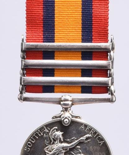 Null 汉普郡军团C.(或G.)布雷克中士的三枚奖章。英国南非公司奖章，罗得西亚1896年背面，扣子：Mahonaland 1897 (3757 CORPL.&hellip;