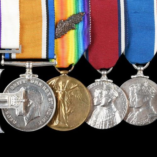 Null The historic Great War Military Cross group of medals to Captain (Robert) A&hellip;
