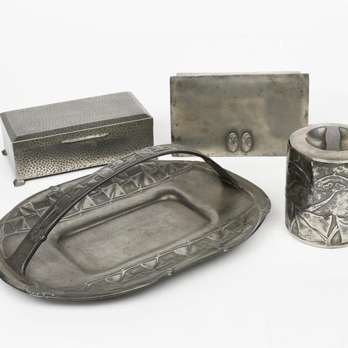 Null A Liberty Tudric Pewter preserve pot and cover designed by Archibald Knox, &hellip;