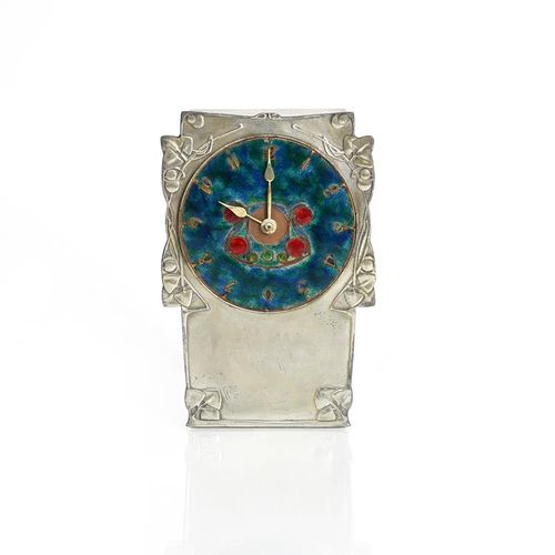 Null Reloj de sobremesa Liberty & Co Tudric Pewter and enamel diseñado por Archi&hellip;