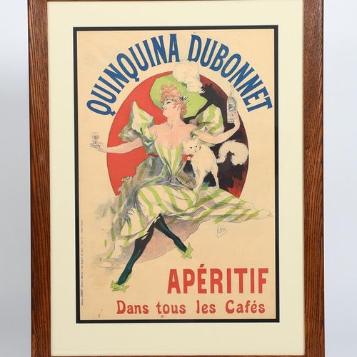 Null Jules Cheret (1836-1932) Quinquina Dubonnet Aperitif poster litografico su &hellip;