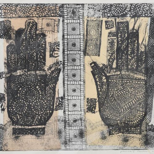 Null 
‡ Joanna Veevers (born 1960) Hands, 2004 lithograph on paper, mounted, The&hellip;