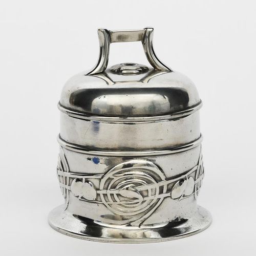 Null A Liberty pewter string box and cover designed by Archibald Knox, model no.&hellip;