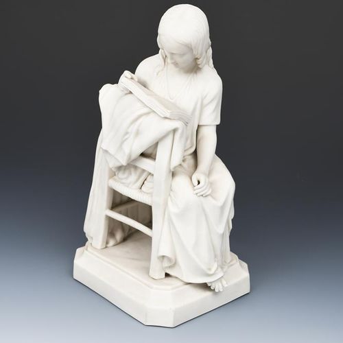 Null The Reading Girl', une figurine en parian ware de J & T Bevington, d'après &hellip;