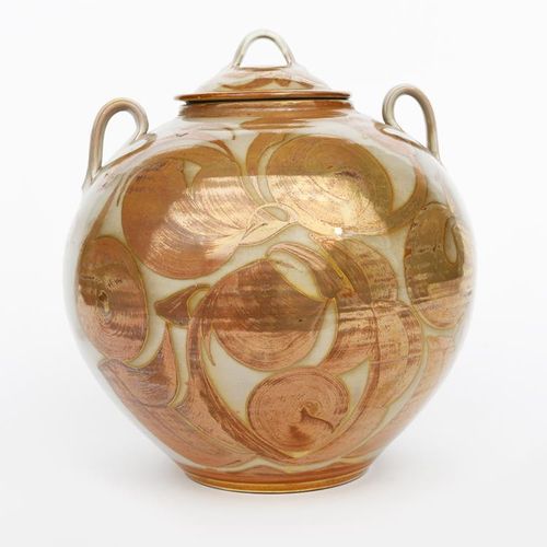 Null 
‡ Alan Caiger-Smith MBE (1930-2020) a large Aldermaston Pottery ovoid jar &hellip;
