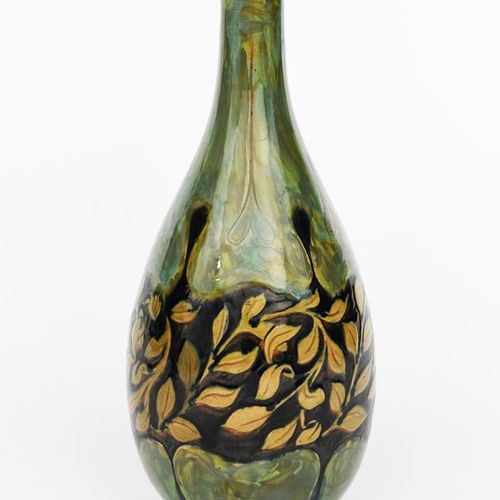 Null An Art Nouveau Della Robbia pottery vase by Liz Wilkins, dated 1898, pear s&hellip;