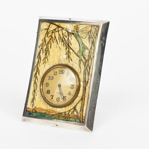Null Reloj de viaje de plata con respaldo de caballete de Henry Clifford Davis, &hellip;