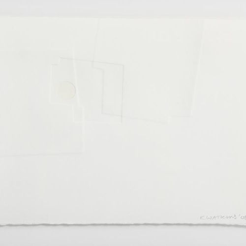 Null 
‡ 理查德-沃特金斯无题三联画，2008年压制纸，有框架，用铅笔签名并注明日期 79 x 32.5厘米。