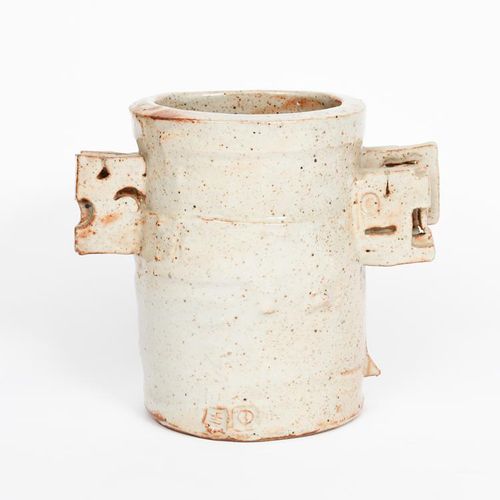Null 
‡ Colin Pearson (1923-2007) Winged Pot, (big) a stoneware vase, elliptical&hellip;